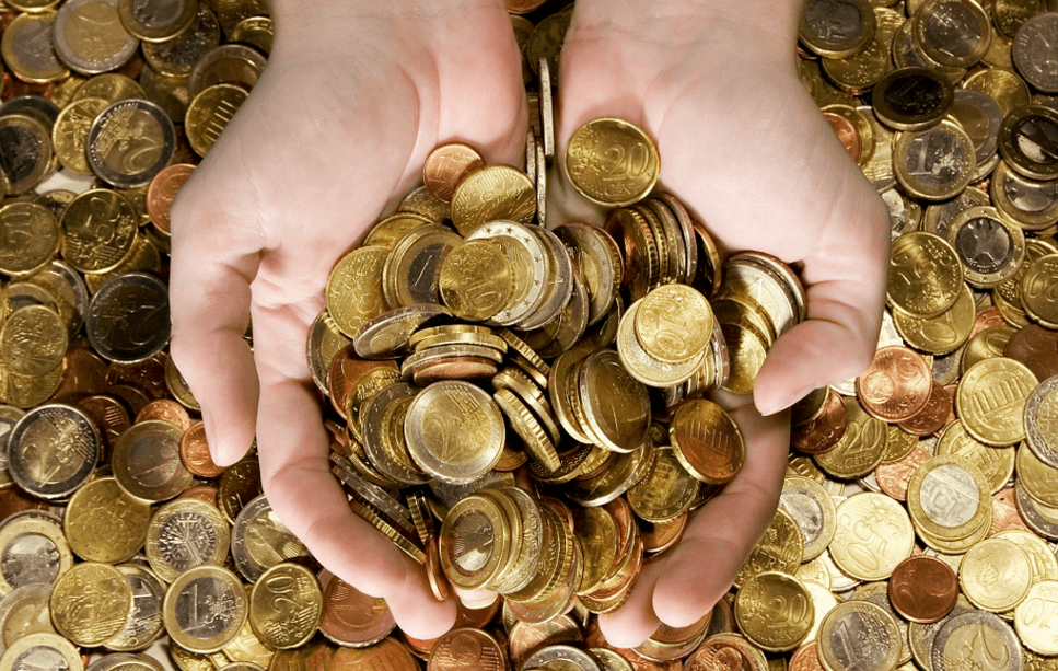 Münzen als Glücksbringer